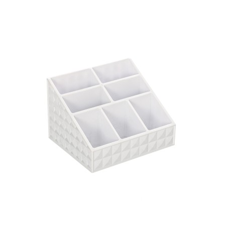 1 - ORGANIZER P/COSMETICI SMACK 15x12x10cm BIANCO