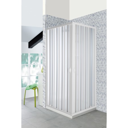 1 - BOX DOCCIA ANGOLO IN PVC 70/80X90/100 CM