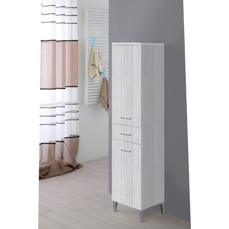 1 - COLONNA SINGOLA 35CM 2ANTE/1CASS GRIGIO