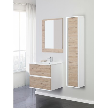 1 - COMP. BAGNO FABULA 60CM SOSP. 2 CASS. BCO/ROV