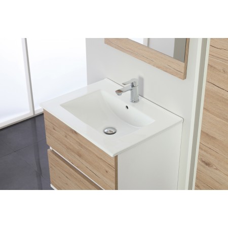 2 - COMP. BAGNO FABULA 60CM SOSP. 2 CASS. BCO/ROV