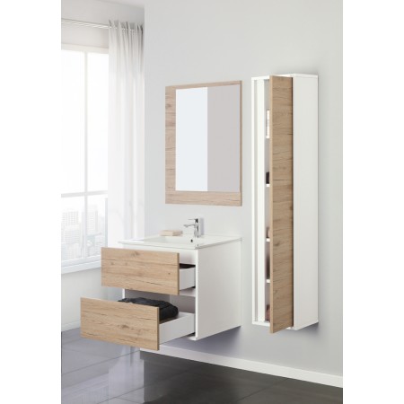 3 - COMP. BAGNO FABULA 60CM SOSP. 2 CASS. BCO/ROV