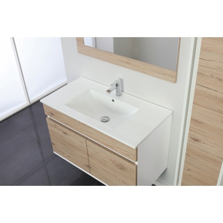 2 - COMP. BAGNO FABULA 90CM SOSP. 2 ANTE BCO/ROV