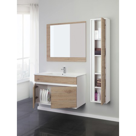 3 - COMP. BAGNO FABULA 90CM SOSP. 2 ANTE BCO/ROV