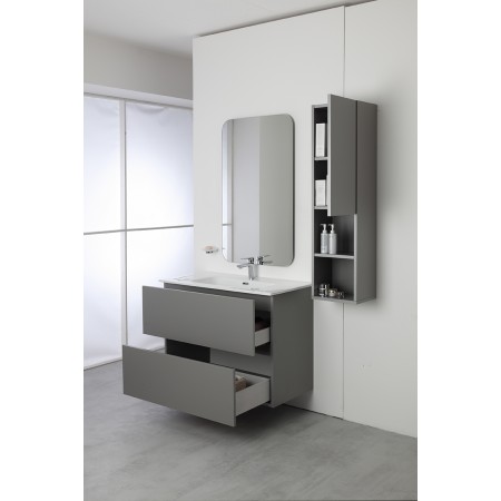 3 - COMP. BAGNO 90CM SOSP. 2 CASS. GREY PASTELLO