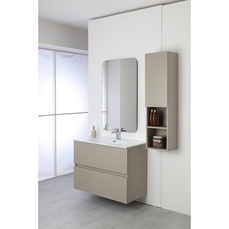 3 - COMP. BAGNO 90CM SOSP. 2 CASS. TORT PASTELLO