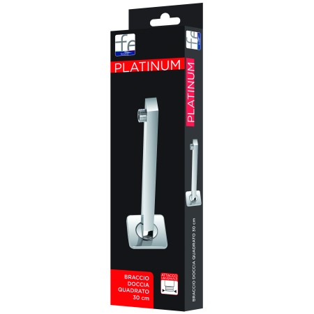 1 - Braccio DocciaQuadrato Linea Platinum da 25 cm Cromato