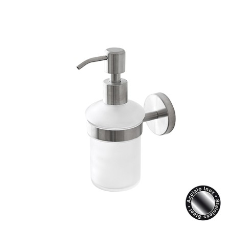 1 - DISPENSER SAPONE ACCIAIO SATINATO LINEA CITY