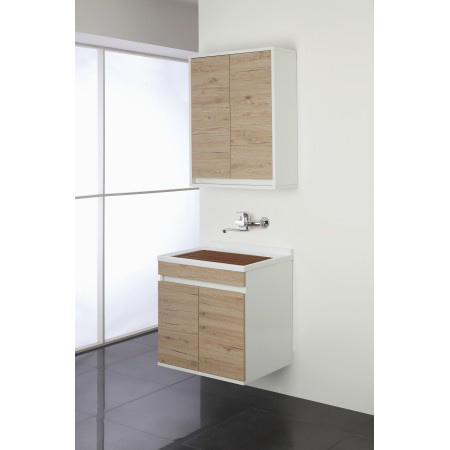 1 - LAVATOIO 60CM SOSPESO 2ANTE ROVERE FABULA