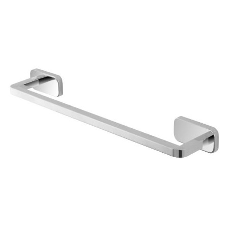 Porta asciugamani da 35 cm in acciaio inox cromo linea Cubik