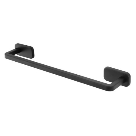 Porta asciugamani in acciaio inox nero da 45 cm linea Cubik