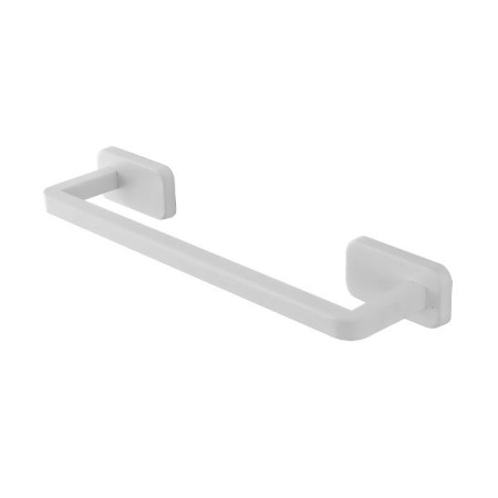 Porta asciugamani in acciaio inox bianco da 35 cm linea Cubik