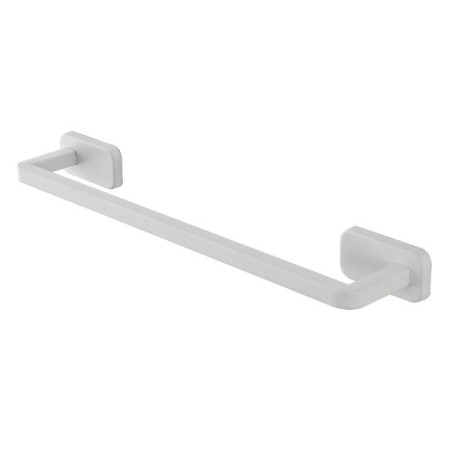 Porta asciugamani in acciaio inox bianco da 45 cm linea Cubik