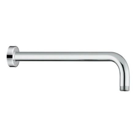 Braccio doccia tondo 35 cm in acciaio inox platinum