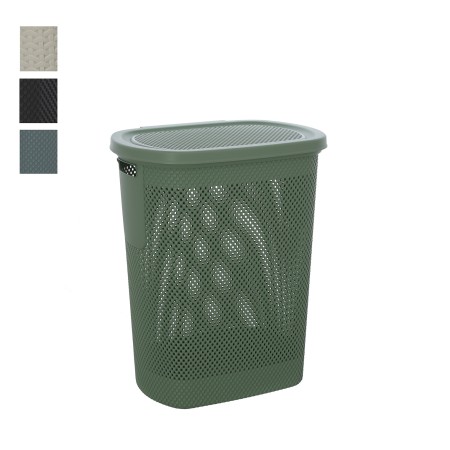 1 - PORTABIANCHERIA PLASTICA 50LT VERDE SALVIA LINEA KAMALA