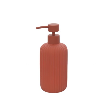 1 - DISPENSER SAPONE IN CERAMICA ROSSO MATTONE LINEA COLOR