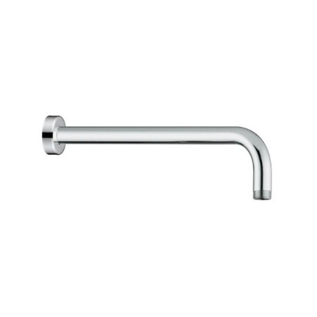 2 - Braccio doccia tondo 25 cm in acciaio inox platinum