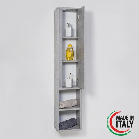 1 - Pensile Shelf L30xh150 in nobilitato melaminico cemento