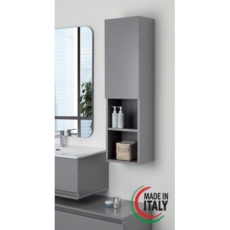 2 - Pensile Pastello L30xH115 in nobilitato melaminico grigio