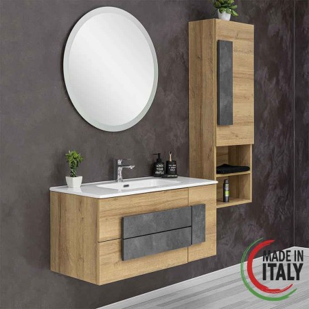 2 - Composizioni bagno Urban 80cm in nobilitato melaminico riviera