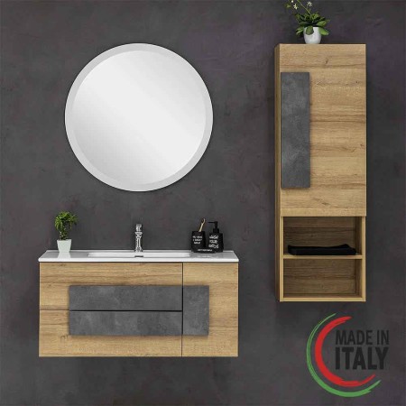 2 - Composizioni bagno Urban 100cm in nobilitato melaminico riviera