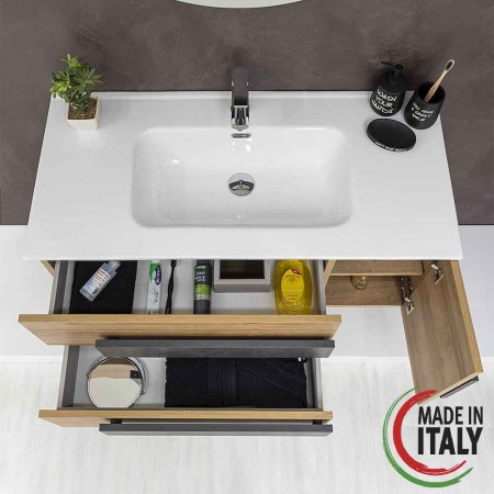 4 - Composizioni bagno Urban 100cm in nobilitato melaminico riviera