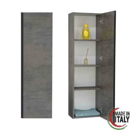 2 - Pensile Oxid L40xH135cm in nobilitato melaminico ossido grigio