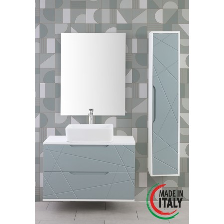 2 - Composizione bagno Furore 90cm in nobilitato melaminico verde salvia