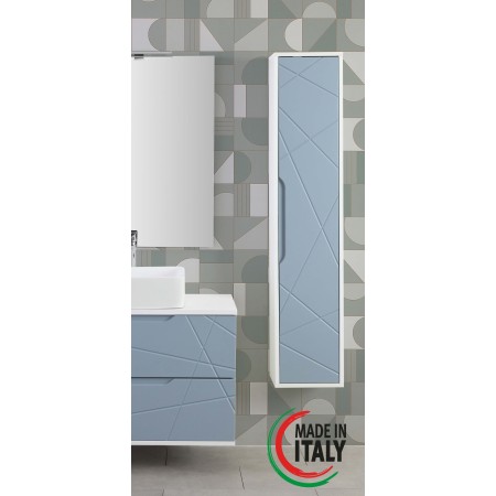 2 - Pensile bagno Furore L30xH150 in nobilitato melaminico azzurro polvere