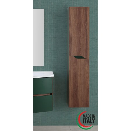 2 - Pensile bagno Maiori/Minori L30xH150 in mdf e pvc noce canaletto