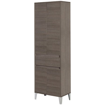 2 - Colonna bagno Mondo 2.0 L60xH183 in nobilitato melaminico rovere scuro