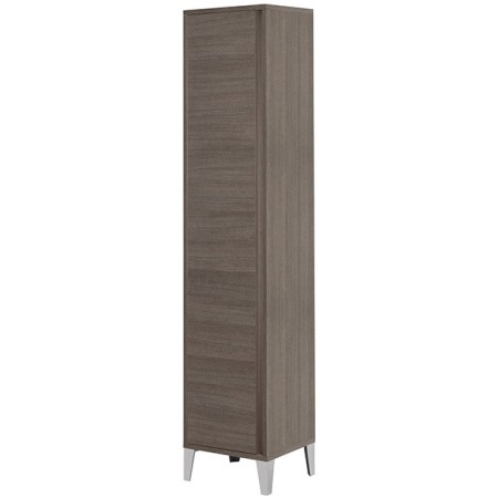 2 - Colonna portascopa Mondo 2.0 L40xH183 in nobilitato melaminico rovere scuro