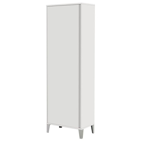 2 - Colonna portascopa Mondo 2.0 L60xH183 in nobilitato melaminico bianco laccato