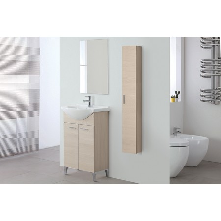 2 - Composizioni bagno Stella 55cm in nobilitato melaminico larice