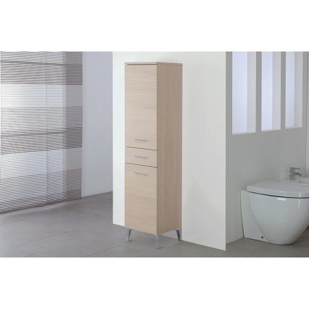 3 - Colonna bagno Stella L35xH155 in nobilitato melaminico larice