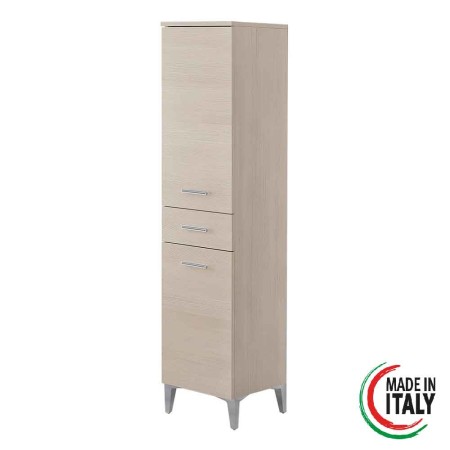 3 - Colonna bagno Stella L35xH155 in nobilitato melaminico larice