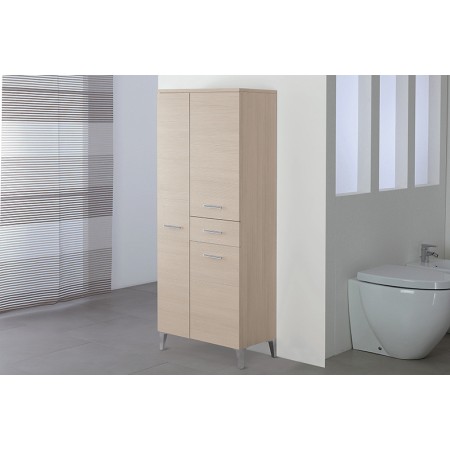 3 - Colonna bagno Stella L60xH155 in nobilitato melaminico larice