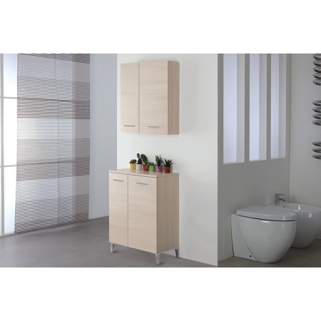 2 - Base bagno Stella 60cm in nobilitato melaminico larice