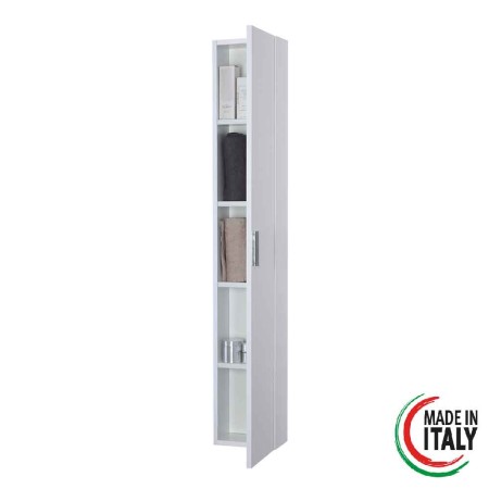 2 - Pensile Stella L24xH150 in nobilitato melaminico bianco lucido