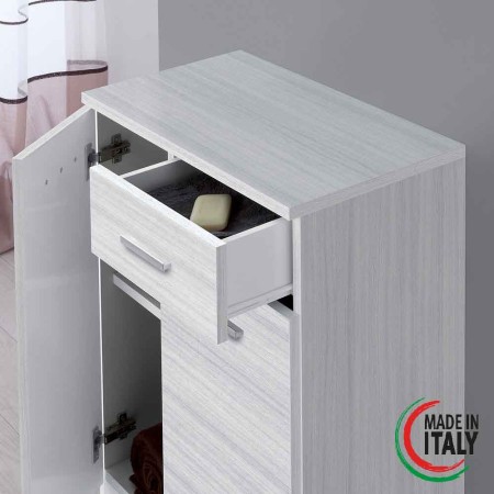 2 - Base colonna Stella 60cm in nobilitato melaminico grigio