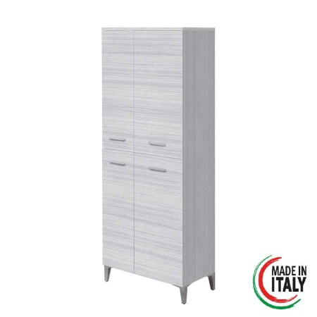 2 - Armadio o scarpiera Stella L60xH155 in nobilitato melaminico grigio