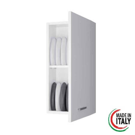 2 - Pensile Stella L35xH70 in nobilitato melaminico bianco lucido