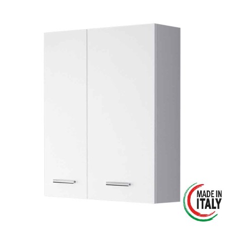 2 - Pensile Stella 60cm in nobilitato melaminico bianco lucido