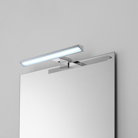 2 - LAMPADA LED 30 CM IN ABS CROMO