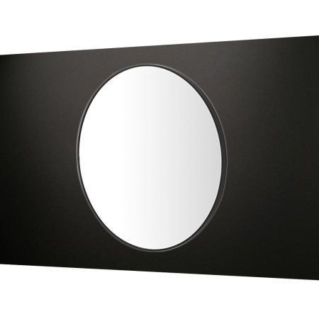 2 - Specchio con cornice metallo nero linea Metal