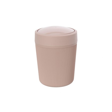 2 - Pattumiera in plastica 4.2 Lt rosa linea Colorado