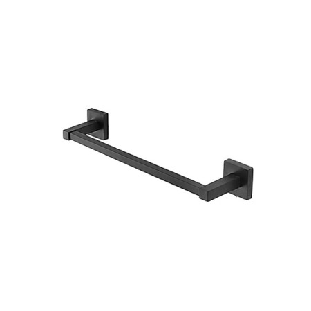 2 - Porta asciugamani in acciaio nero da 35 cm linea Black Rock