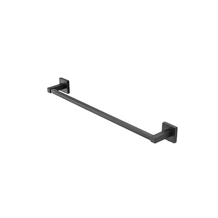 2 - Porta asciugamani in acciaio nero da 50 cm linea Black Rock