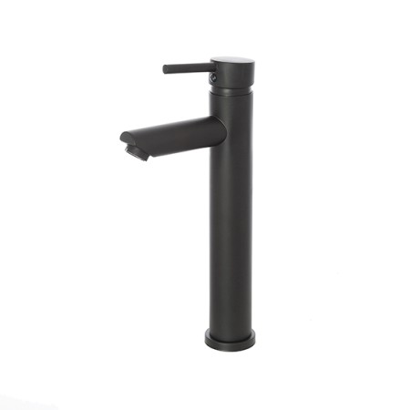 2 - Miscelatore lavabo alto nero opaco serie York