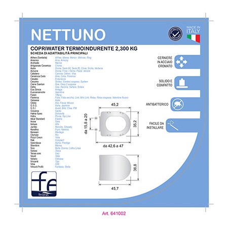 2 - Copriwater termoindurente Nettuno